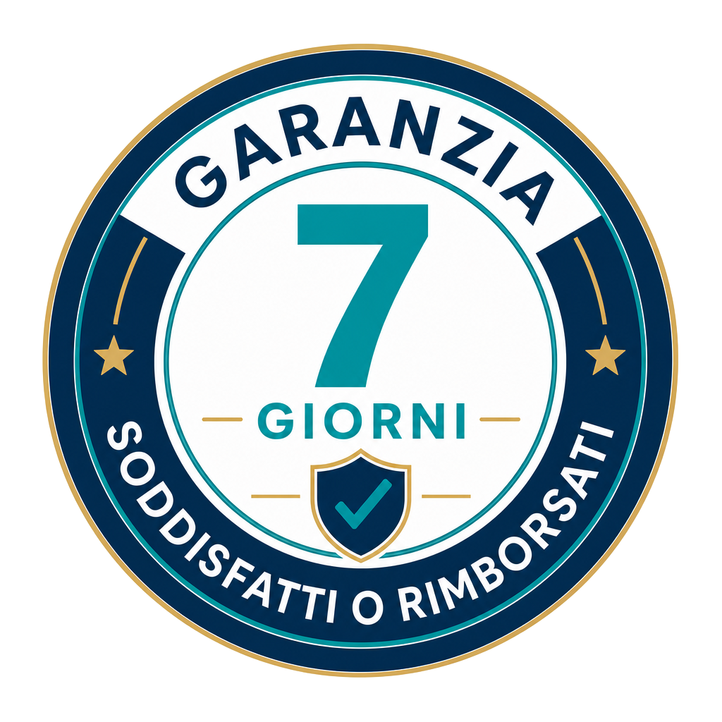 Garanzia di 7 giorni — soddisfatti o rimborsati